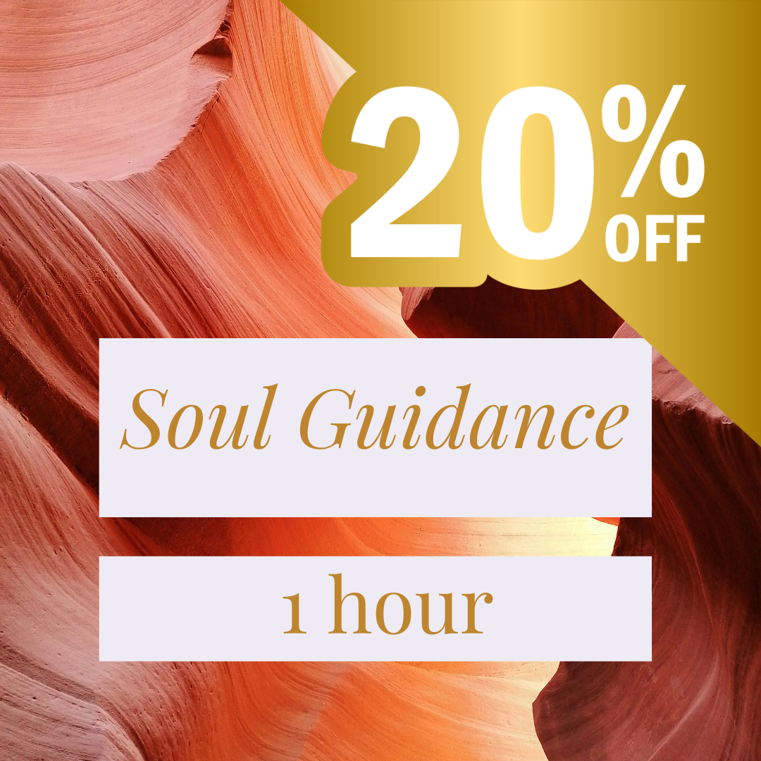Book a one-hour intuitive soul reading and get a 20% discount off the full price. 